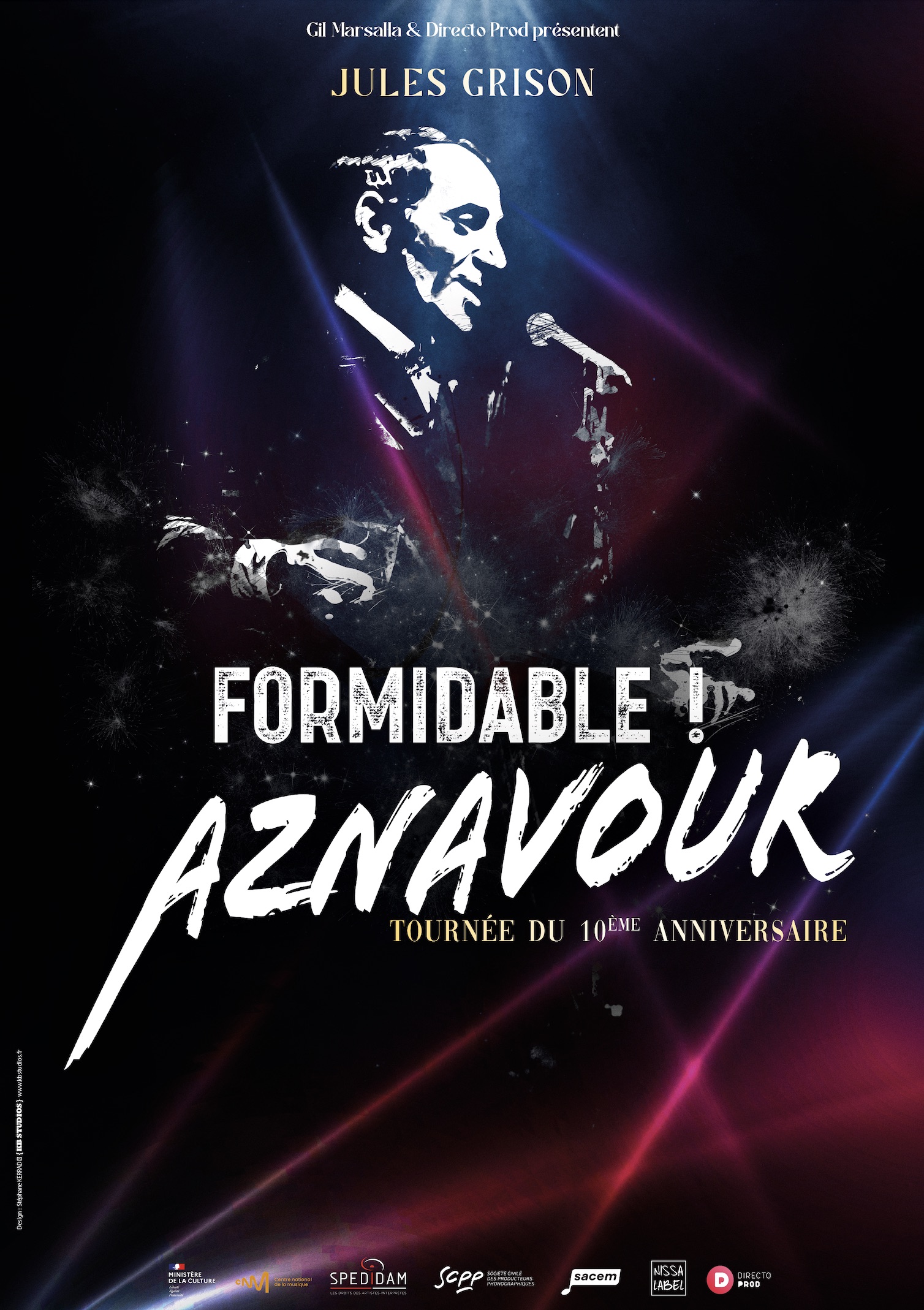 Affiche Formidable ! Aznavour en concert au Théâtre Sébastopol
